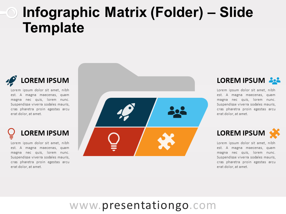 Infografía de Carpeta de Matriz Gratis Para PowerPoint Y Google Slides