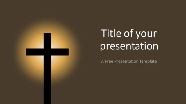 Plantilla Gratis de Cruz Cristiana Para PowerPoint Y Google Slides