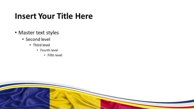 Plantilla Gratis de la Bandera de Rumania Para PowerPoint Y Google Slides - Diapositiva de Título Y Contenido