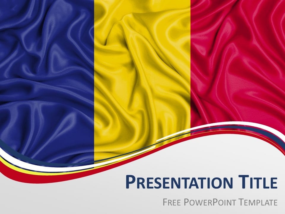 Plantilla Gratis de la Bandera de Rumania Para PowerPoint Y Google Slides