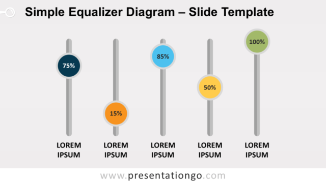 Diagrama Gratis de Ecualizador Simple Para PowerPoint and Google Slides