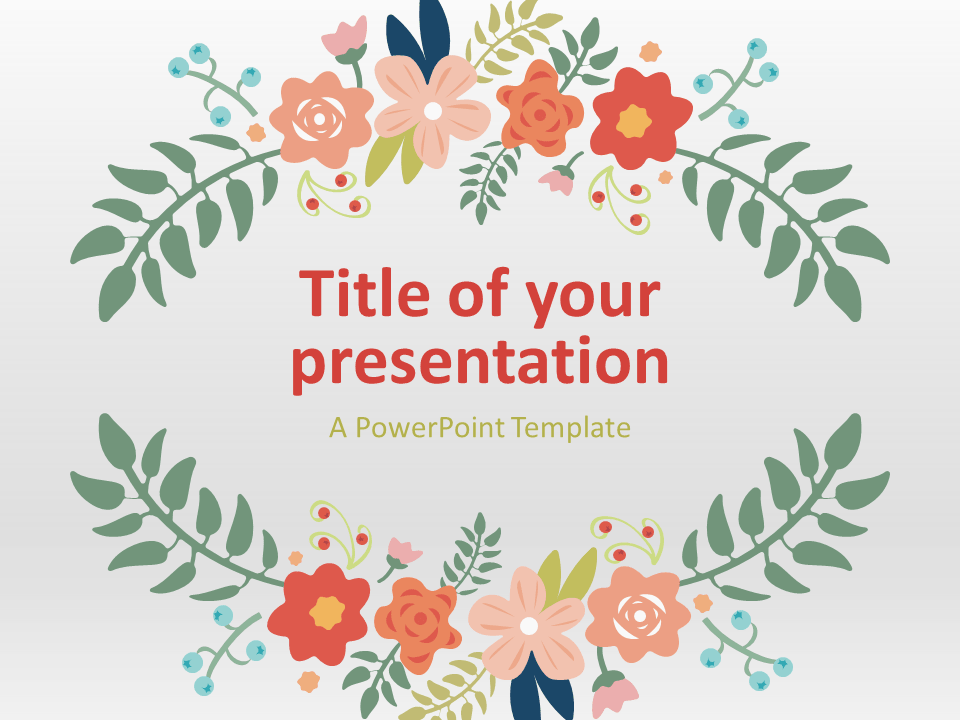 Plantilla Gratis de Primavera Floral Para PowerPoint Y Google Slides