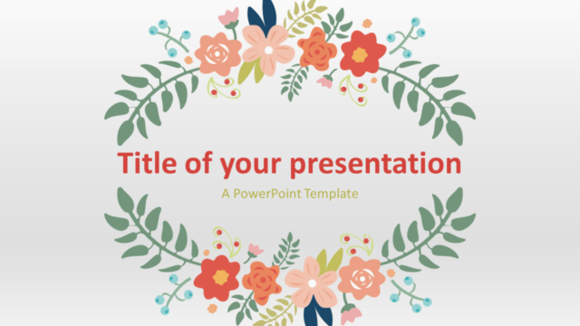 Plantilla Gratis de Primavera Floral Para PowerPoint Y Google Slides