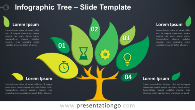 Árbol Infográfico Gratis Para PowerPoint Y Google Slides