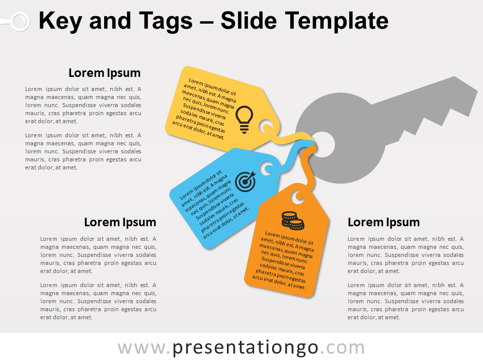 Plantilla Gratis de Llave Y Etiquetas Para PowerPoint Y Google Slides