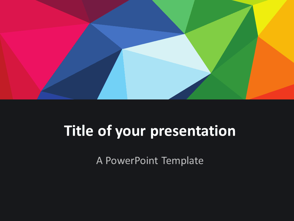 Plantilla PowerPoint Gratis de Polígonos Modernos