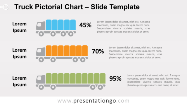 Gráfico Gratis Pictórico de Camiones Para PowerPoint Y Google Slides