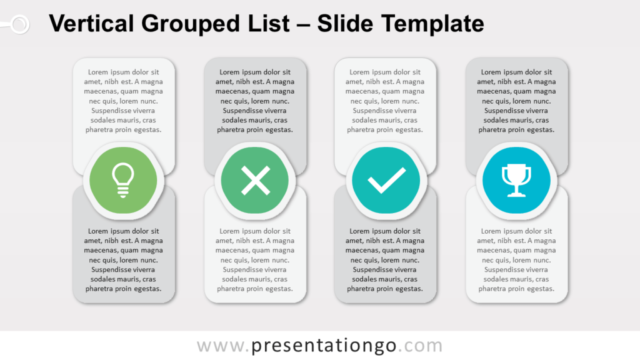 Lista Vertical Agrupada Gratis Para PowerPoint Y Google Slides