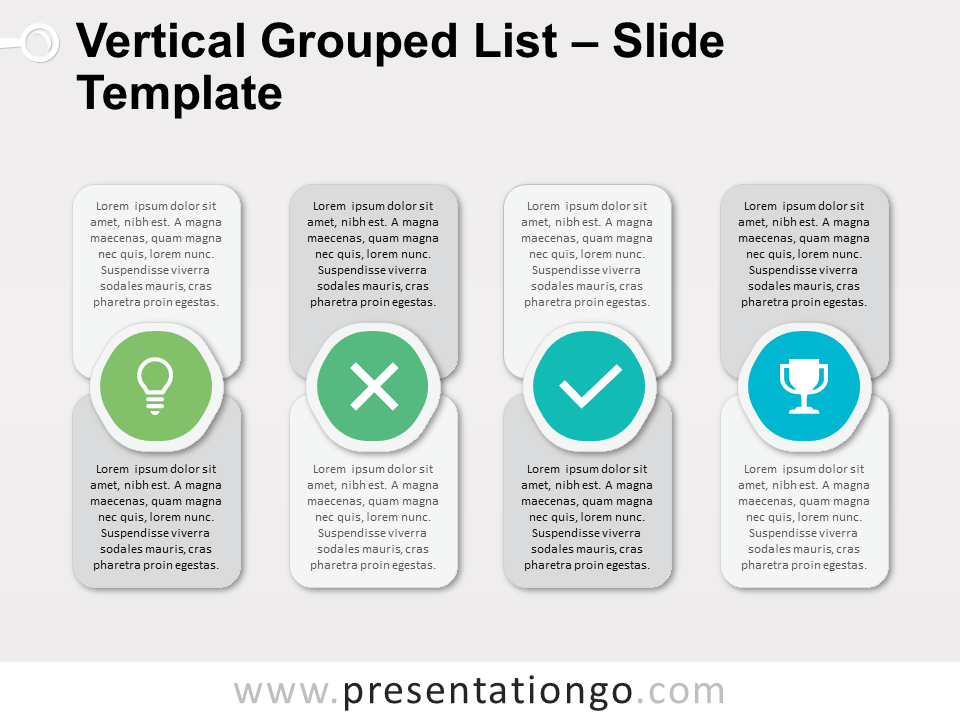Lista Vertical Agrupada Gratis Para PowerPoint Y Google Slides