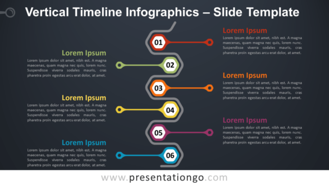 Infografía Gratis de Línea de Tiempo Vertical Para PowerPoint Y Google Slides