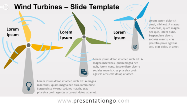 Plantilla Gratis de Turbinas Eólicas Para PowerPoint Y Google Slides