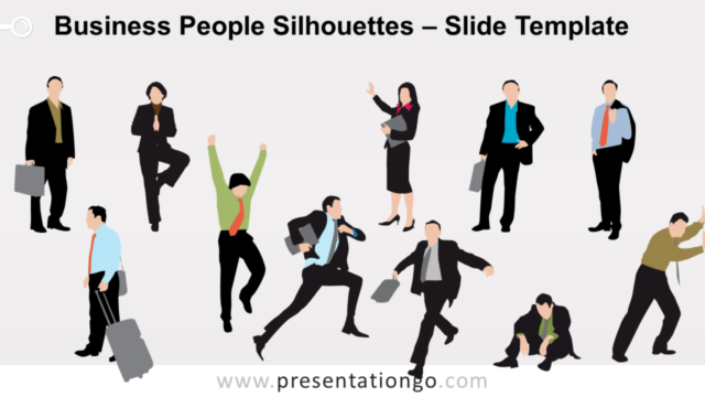 Siluetas de Personas de Negocios Gratis Para PowerPoint Y Google Slides