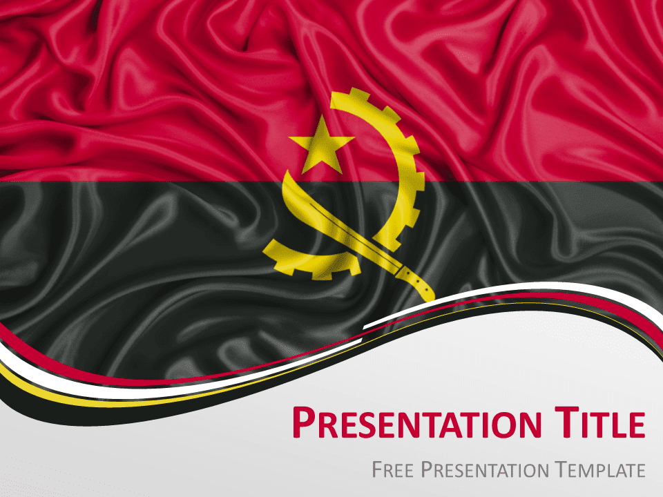 Bandera de Angola Gratis Para PowerPoint Y Google Slides