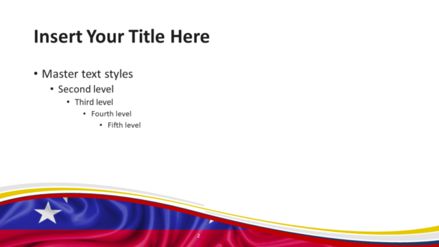Bandera de Venezuela Gratis Para PowerPoint Y Google Slides - Diapositiva de Título Y Contenido