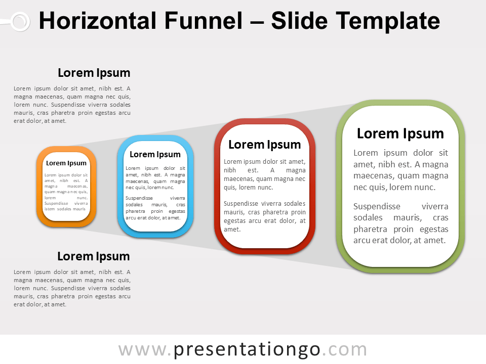 Embudo Horizontal Gratis Para PowerPoint Y Google Slides