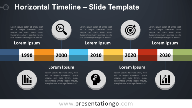 Línea de Tiempo Horizontal Gratis Para PowerPoint Y Google Slides