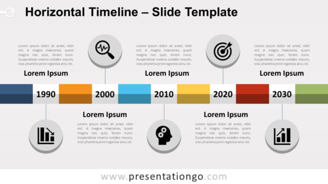 Línea de Tiempo Horizontal Gratis Para PowerPoint Y Google Slides