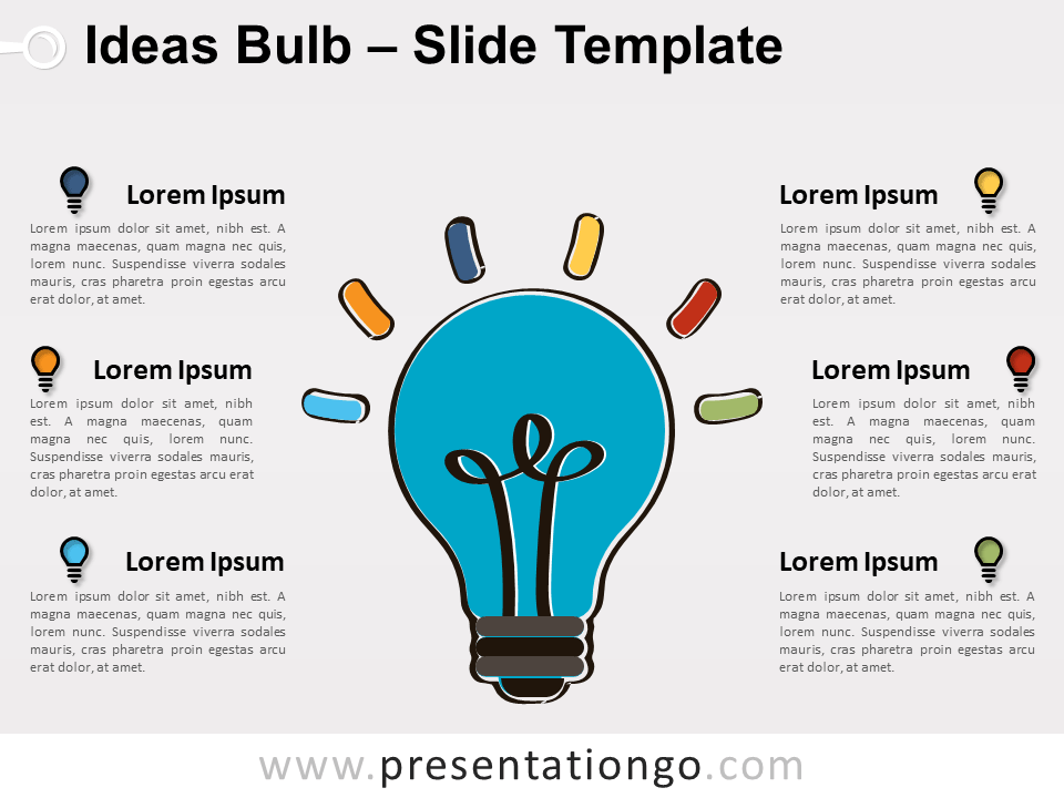 Bombilla de Ideas Gratis Para PowerPoint Y Google Slides