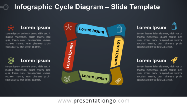 Diagrama Gratis de Ciclo Infográfico Para PowerPoint Y Google Slides