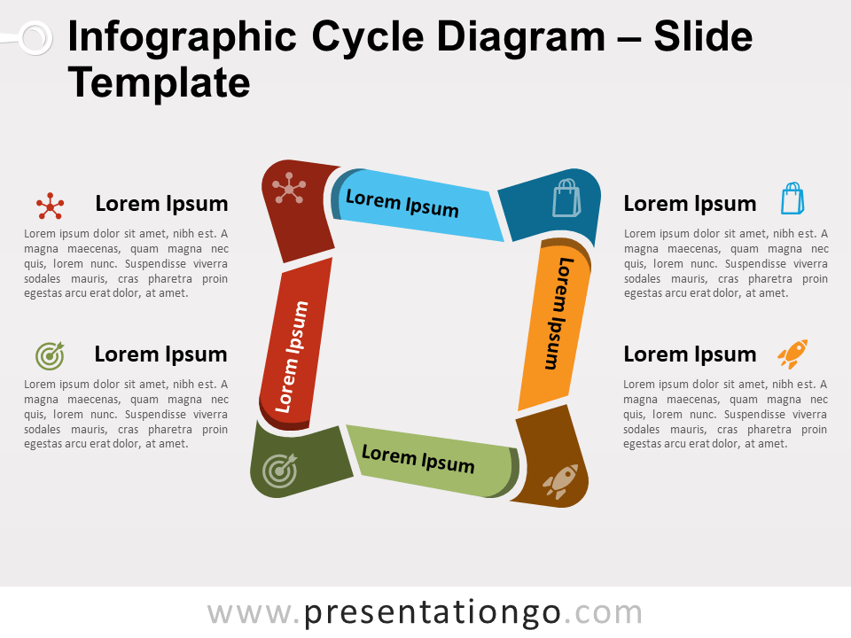 Diagrama Gratis de Ciclo Infográfico Para PowerPoint Y Google Slides