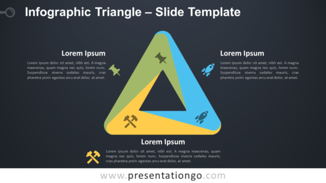 Triángulo infográfico (Penrose) Gratis Para PowerPoint Y Google Slides
