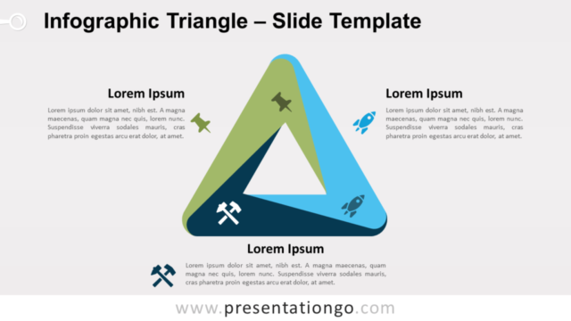 Triángulo infográfico (Penrose) Gratis Para PowerPoint Y Google Slides