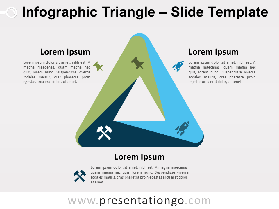 Triángulo infográfico (Penrose) Gratis Para PowerPoint Y Google Slides