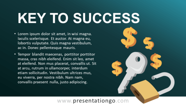 Plantilla Gratis Metafórica "La Clave del Éxito" Para PowerPoint Y Google Slides