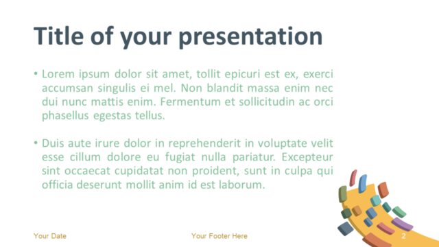 Plantilla Moderna Abstracta Gratis Para PowerPoint Y Google Slides - Diapositiva de Título Y Contenido
