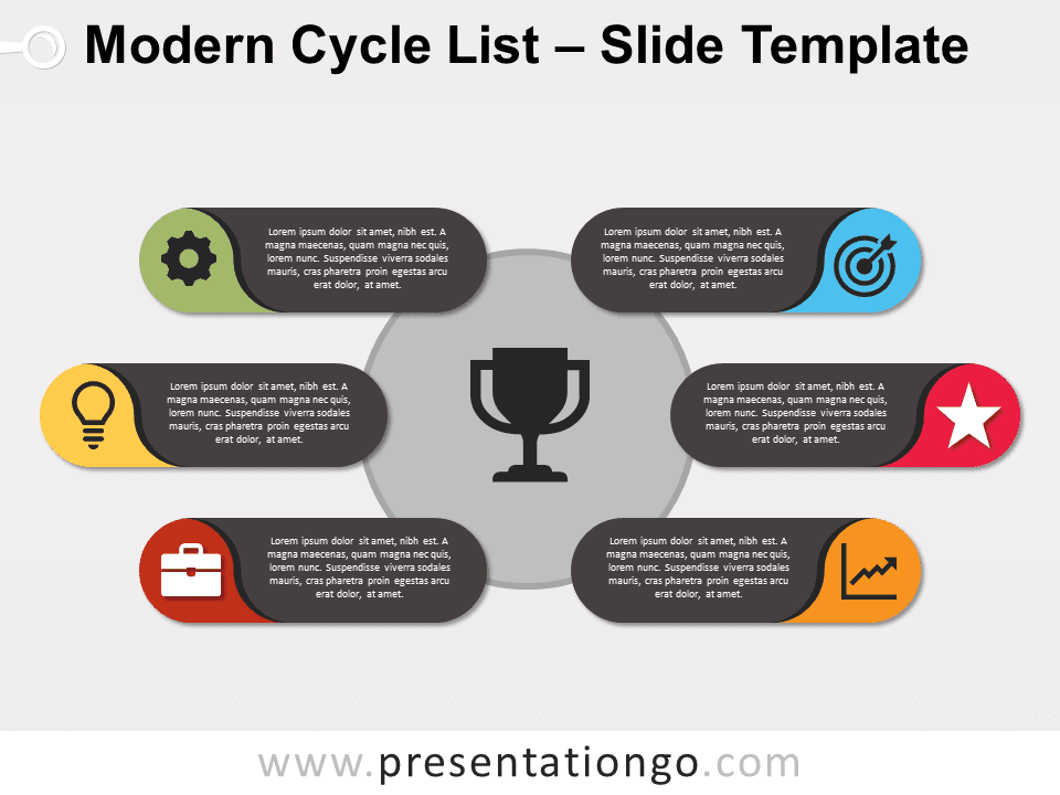 Lista de Ciclos Modernos Gratis Para PowerPoint Y Google Slides