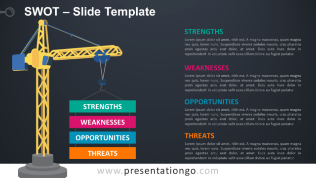 Diapositiva de Análisis FODA Gratis Para PowerPoint Y Google Slides