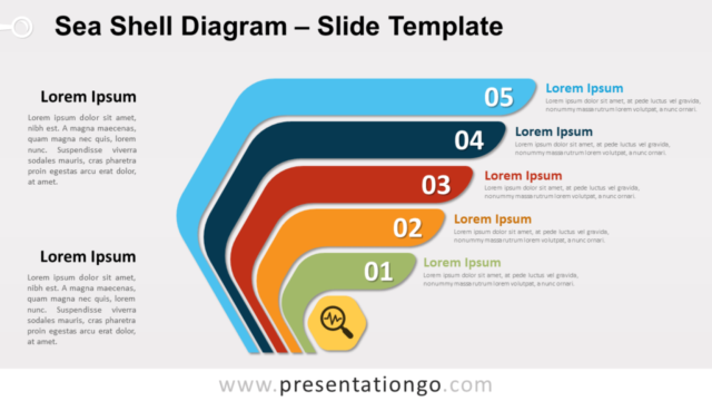 Diagrama Gratis de Concha del Mar Para PowerPoint Y Google Slides