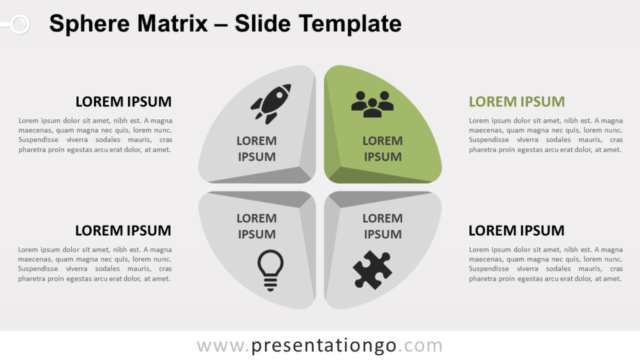 Matriz de Esfera Gratis Para PowerPoint Y Google Slides - Focus 2