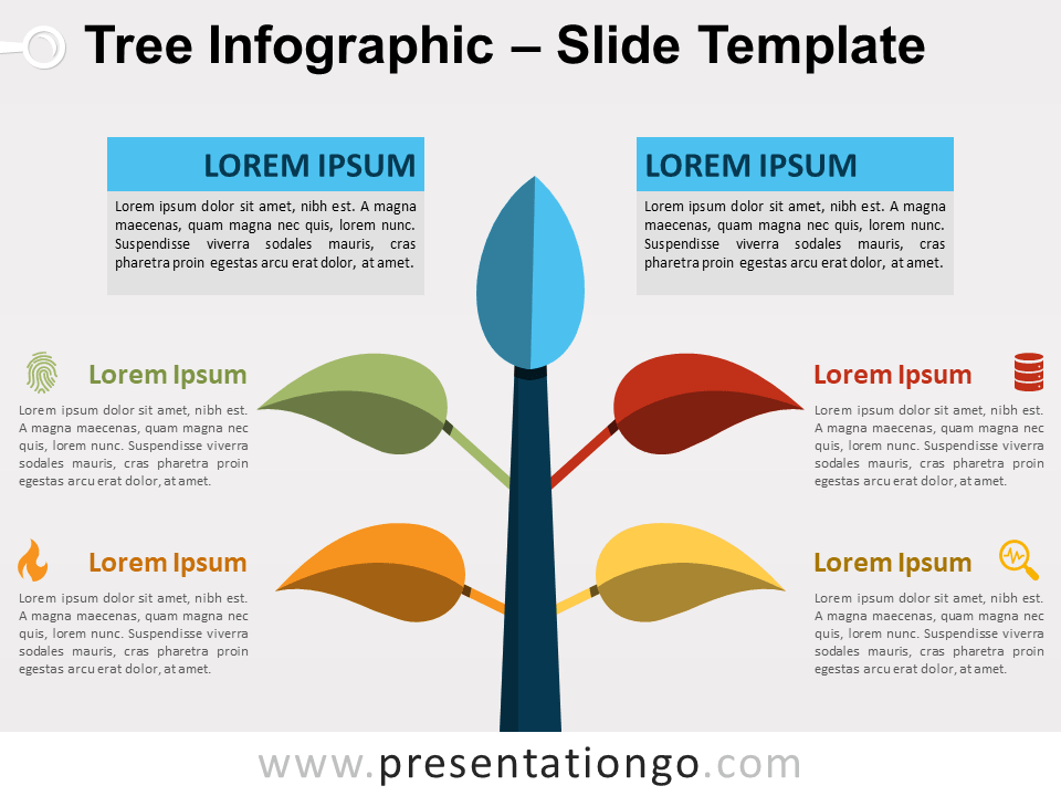 Infografía Gratis de Árbol Para PowerPoint Y Google Slides