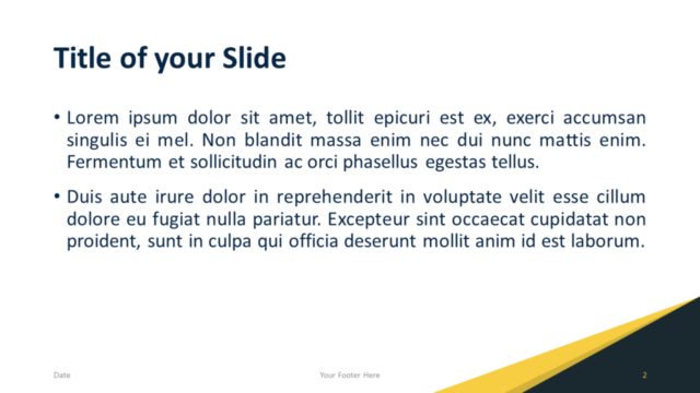 Plantilla Gratis de Diseño Moderno Abstracto Para PowerPoint Y Google Slides - Diapositiva de Título Y Contenido