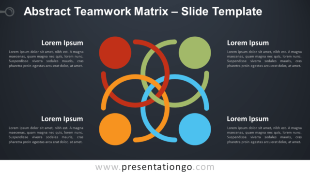 Matriz de Trabajo en Equipo Abstracta Gratis Para PowerPoint Y Google Slides