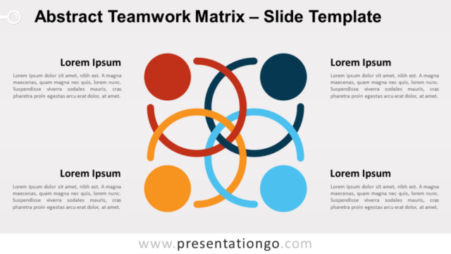 Matriz de Trabajo en Equipo Abstracta Gratis Para PowerPoint Y Google Slides
