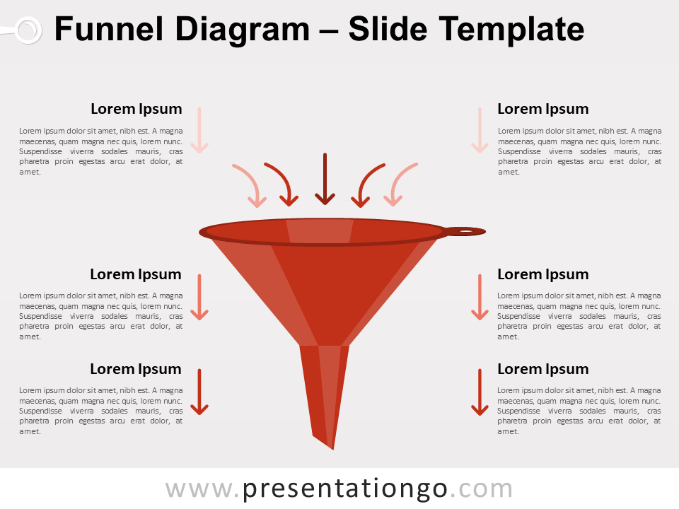 Diagrama de Embudo Gratis Para PowerPoint Y Google Slides