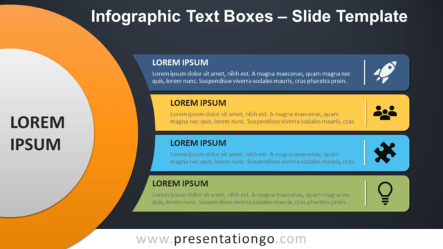 Cuadros de Texto Infográficos Gratis PowerPoint Y Google Slides