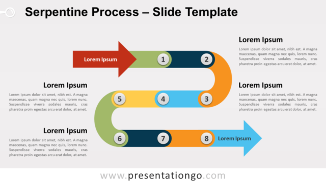 Proceso Sinuoso Gratis Para PowerPoint Y Google Slides