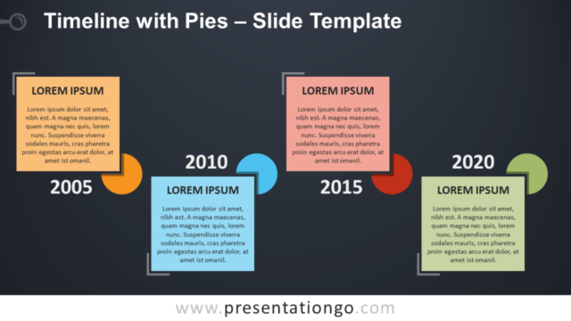 Línea de Tiempo Con Pasteles Gratis Para PowerPoint Y Google Slides