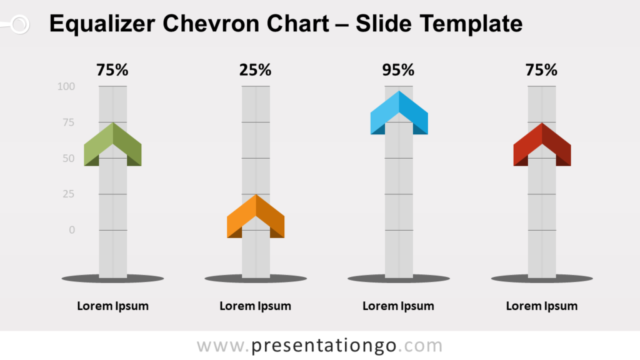 Gráfico Gratis de Chevron de Ecualizador Para PowerPoint Y Google Slides