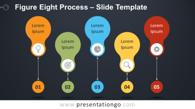 Proceso de Figura Ocho Gratis Para PowerPoint Y Google Slides