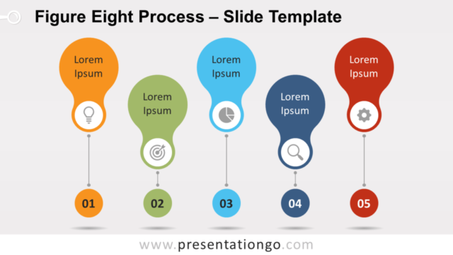 Proceso de Figura Ocho Gratis Para PowerPoint Y Google Slides