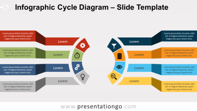 Diagrama Gratis de Ciclo Infográfico Para PowerPoint Y Google Slides
