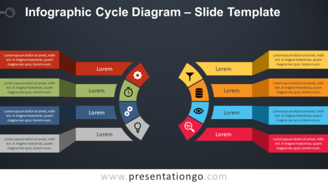 Diagrama Gratis de Ciclo Infográfico Para PowerPoint Y Google Slides