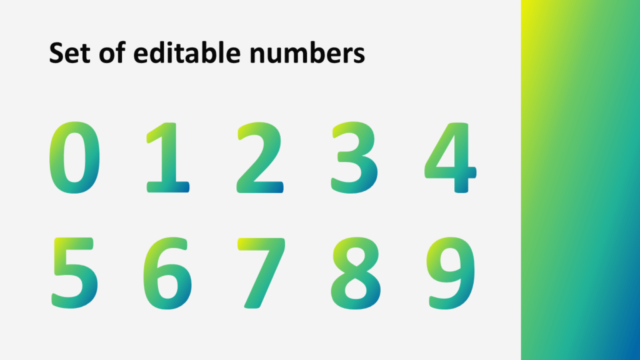 Plantilla Gratis de Degradado Verde Moderno Para PowerPoint Y Google Slides - Diapositiva Con Numeros