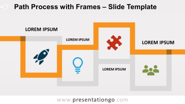 Proceso de Camino con Marcos Gratis Para PowerPoint Y Google Slides