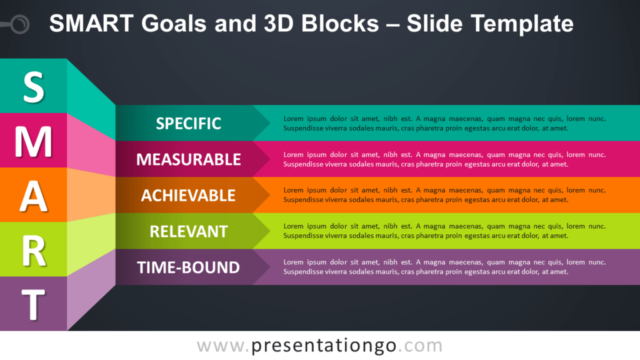 SMART Objetivos Y Bloques 3D Gratis para PowerPoint Y Google Slides