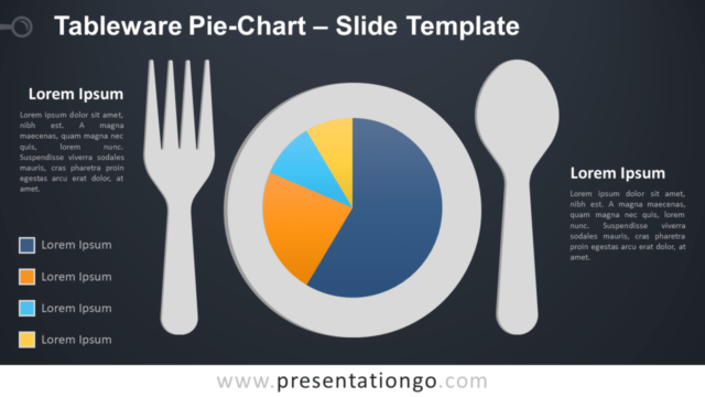 Diagrama de Vajilla de Pastel Gratis Para PowerPoint